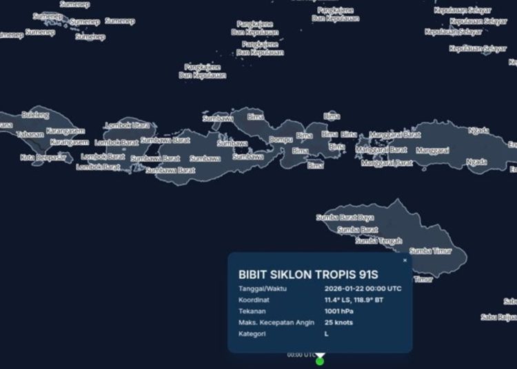 Ancaman Siklon 91S! NTB-Bali Waspada Cuaca Ekstrem