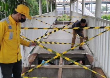 JPO Sahabat Jakarta Barat: Pelat Hilang Lagi, Keselamatan Warga Terancam!