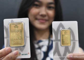 Harga Emas Antam Hari Ini 14 Februari 2026 Melonjak Rp50.000