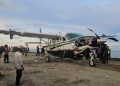 Hari ini pesawat Smart Air Cessna 208 Caravan bakal ditarik ke Bandar Udara Douw Aturure Nabire