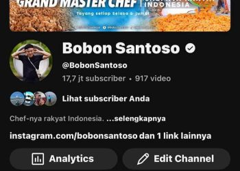 Bobon Santoso Pensiun YouTube, Jual Akun Rp20 Miliar!