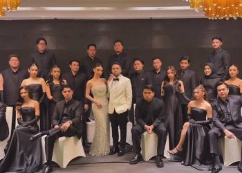 8 Gaya Menawan Bridesmaid dan Groomsmen di Pernikahan Ranggaz-Angie