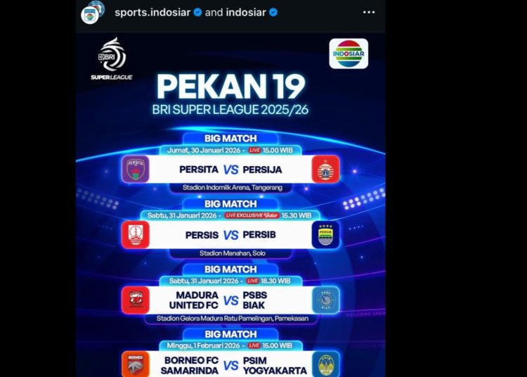 Persija Live Persib Tidak, Bobotoh Geruduk Indosiar Pekan 19