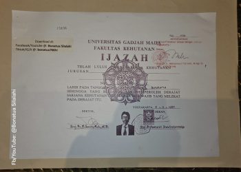 Bonatua Unggah Foto Ijazah Jokowi Terlegalisir KPU