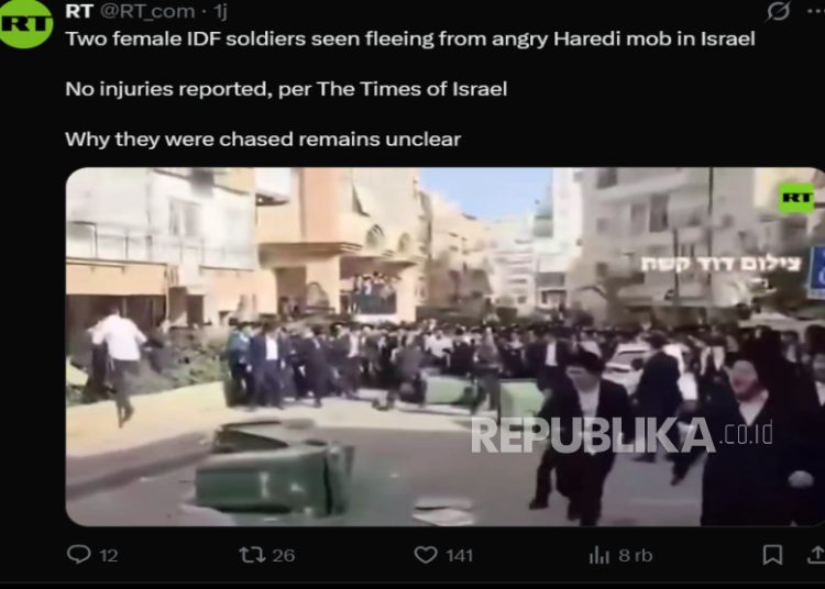 Mencekam, Tentara Wanita Israel Nyaris Diamuk Massa Yahudi Haredi