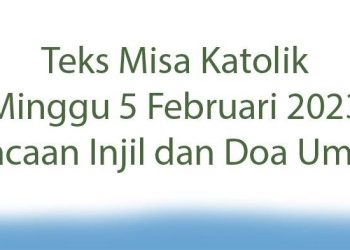 Misa Minggu 15 Februari 2026 Refleksi Hidup Katolik – Aksara Lokal Misa Minggu 15 Februari 2026: Refleksi Hidup Katolik
