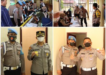 Mendadak! Propam Polres Luwu Tes Urine Pejabat Utama dan Perwira