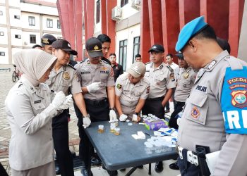 Kapolres Kediri Tes Urine Mendadak, Komitmen Zero Narkoba Terbukti