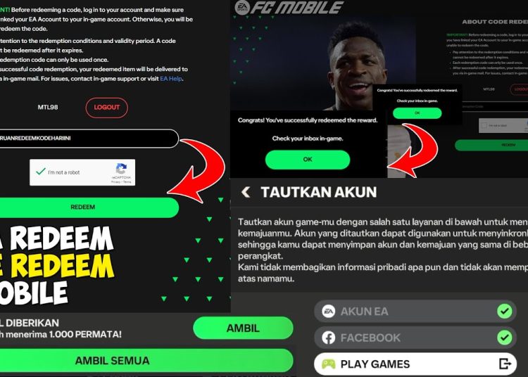 26 Kode Redeem FC Mobile 2 Maret 2026 Hadiah Langka