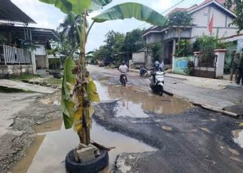 Aksi Protes Warga Kayen Pati: Jalan Rusak Tak Kunjung Diperbaiki, Pohon Pisang Jadi Simbol Kekecewaan