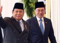 Diplomasi Tingkat Tinggi: Prabowo Undang PM Malaysia Anwar Ibrahim ke Jakarta Bahas Stabilitas Regional